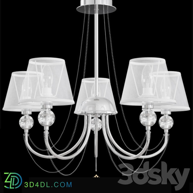 Chandelier - Chandelier FREYA Beverly FR5661-PL-05-CH Old SKU_ FR661-05-N