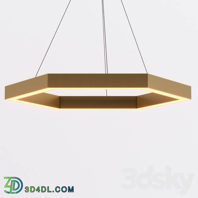 Chandelier - hex 750 pendant ligth 3D model