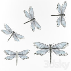 Other decorative objects - Metal Dragonfly Wall Décor 