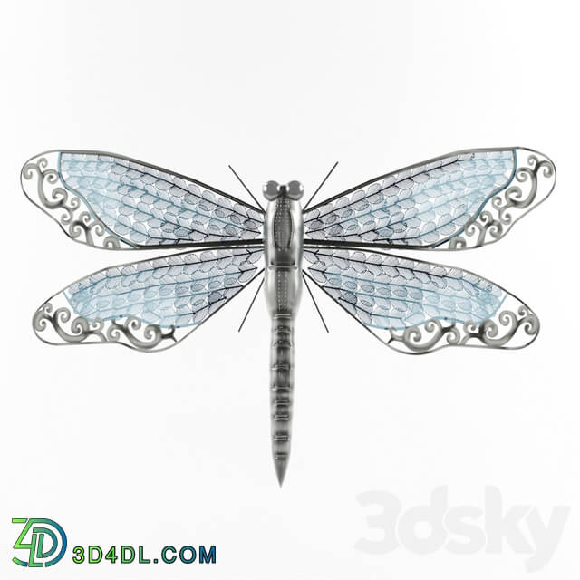 Other decorative objects - Metal Dragonfly Wall Décor