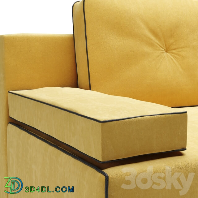 Sofa - Sofa Sao Paulo Velvet Yellow