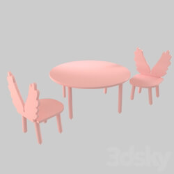 Table _ Chair - Chair _Angel Wings_ 