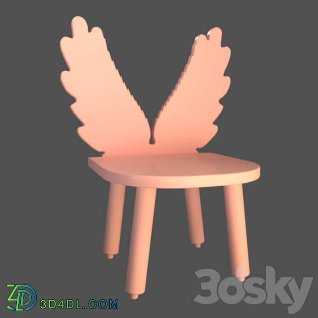 Table _ Chair - Chair _Angel Wings_