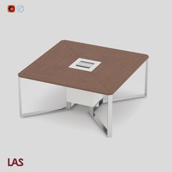 Office furniture - 3 D-Model of An Office Table Las I Meet _146648_ 