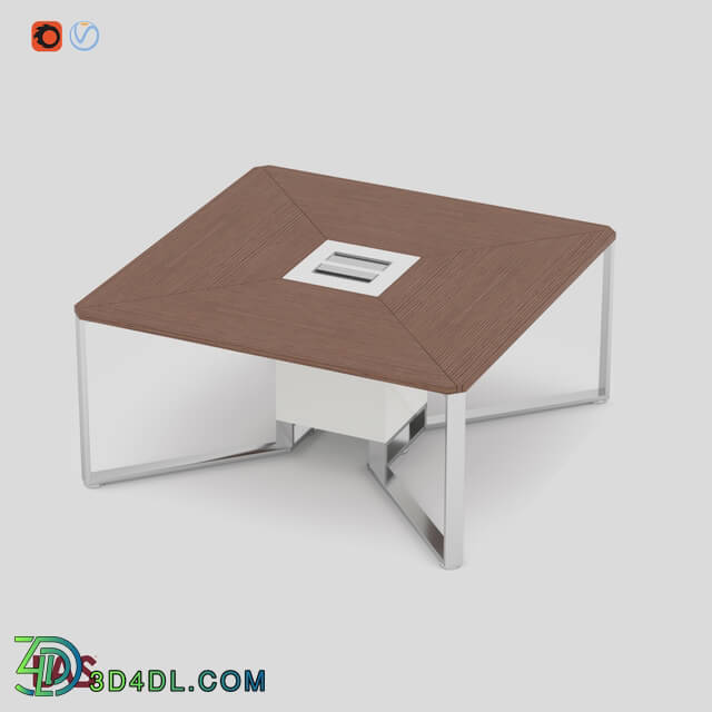 Office furniture - 3 D-Model of An Office Table Las I Meet _146648_