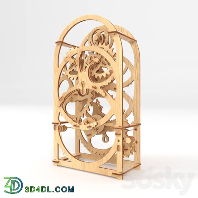 Other decorative objects - Ugears timer 20 minutes. The mechanism_ the designer of wood.