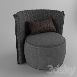 Arm chair - b _ b armchair-vray 