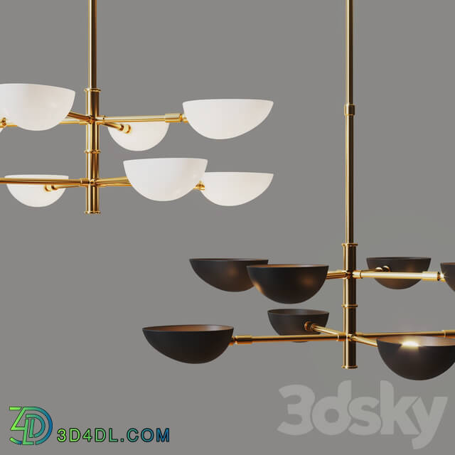 Chandelier - Circalighting - Graphic Large Two-Tier Chandelier