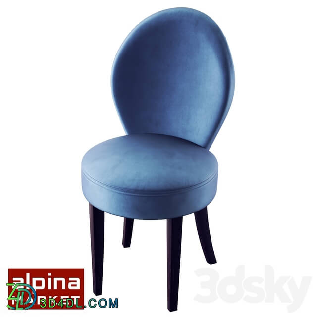 Chair - Dining chair IXORA dark walnut ALP _ ST-104_1 _ Assol16