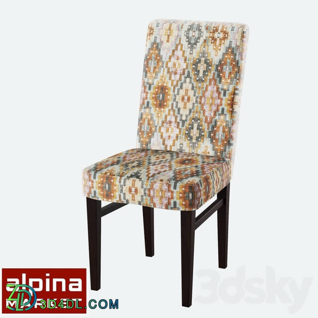 Chair - Chair soft Zanna dark nut ALP _ ST-112 _ Aladdin