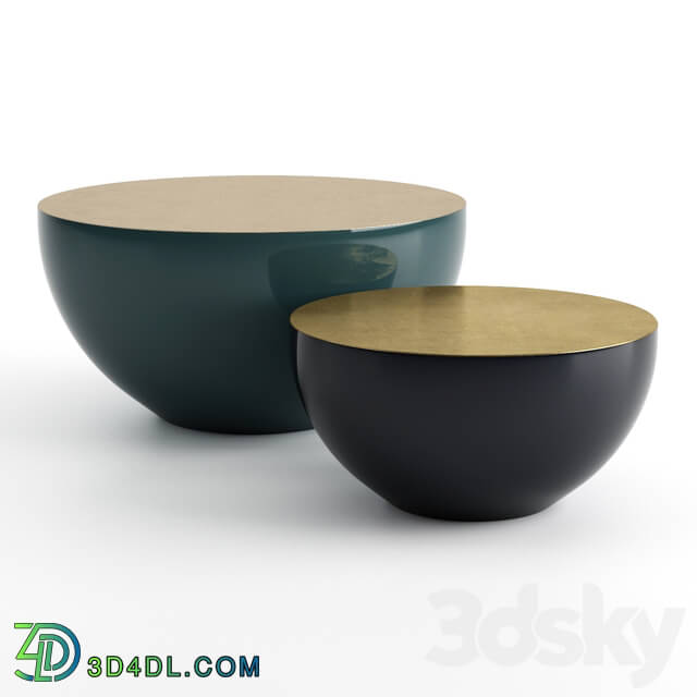 Other - Meridiani - Bongo Coffee Tables 75x38cm - 55x28cm set