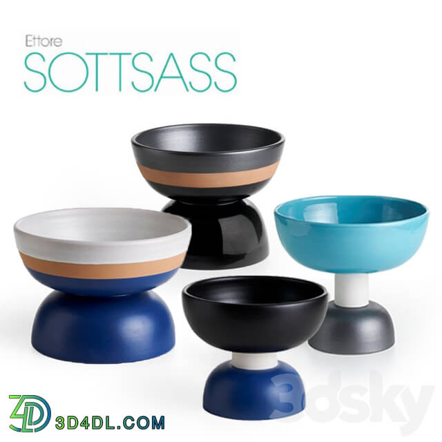 Vase - Bitossi ceramiche vases by Sottsass