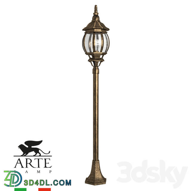 Street lighting - ARTE Lamp ATLANTA A1046PA-1BN OM