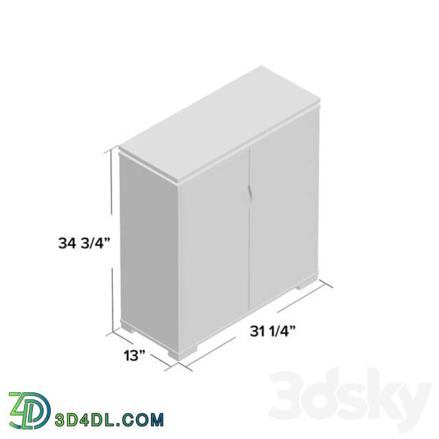 Sideboard _ Chest of drawer - 12 Pair Shoe Storage Cabinet