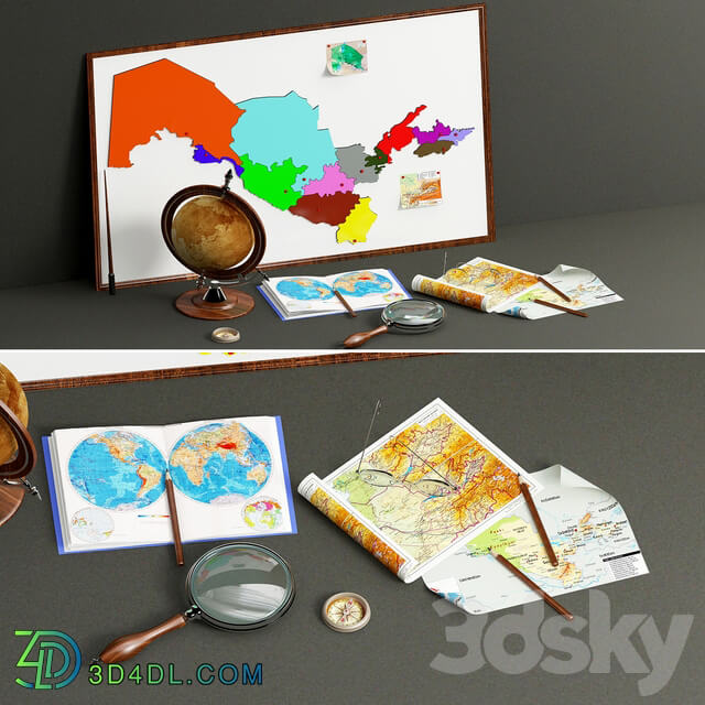 Decorative set - Geographer set