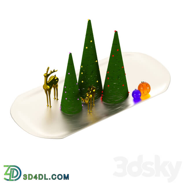 Decorative set - Christmas composition