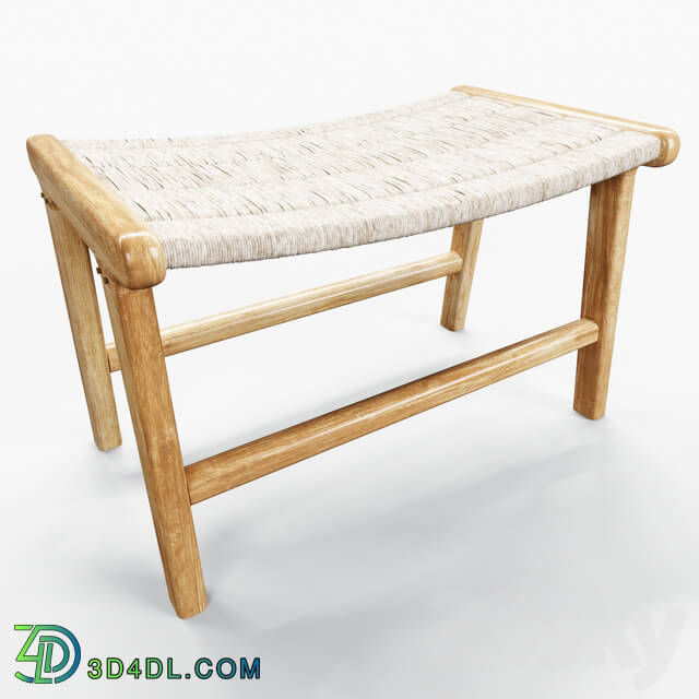 Other - HKLiving abaca _ teak lounge ottoman