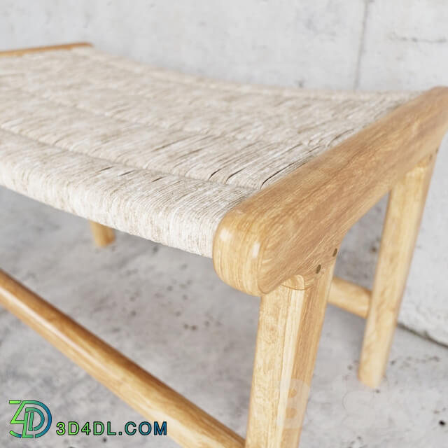 Other - HKLiving abaca _ teak lounge ottoman