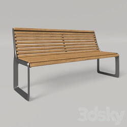 Urban environment - Street bench 