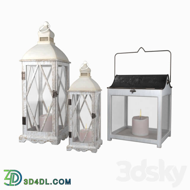 Table lamp - Candle holders lantern