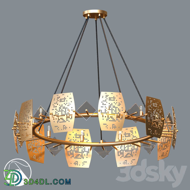 Chandelier - PL3059 Chandelier Brass