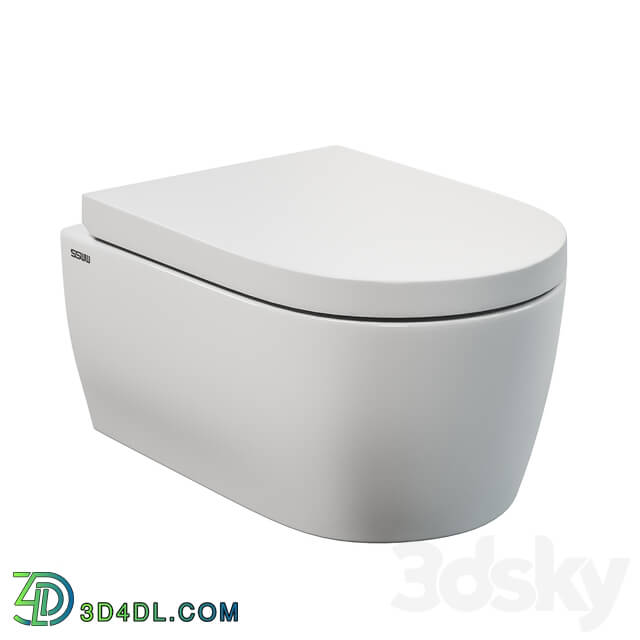 Toilet and Bidet - SSWW CT2038 wall-hung toilet