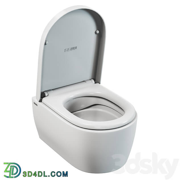 Toilet and Bidet - SSWW CT2038 wall-hung toilet