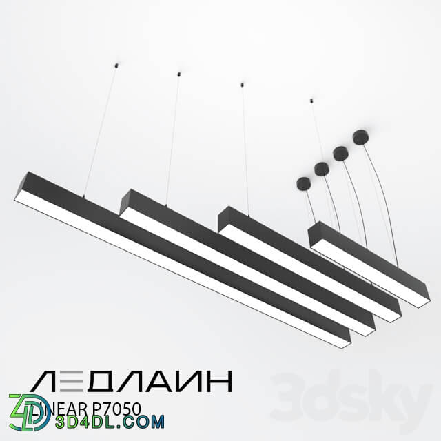 Chandelier - Pendant Lamp Linear P7050 _ Ledline