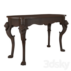Console - Carved table with lions 