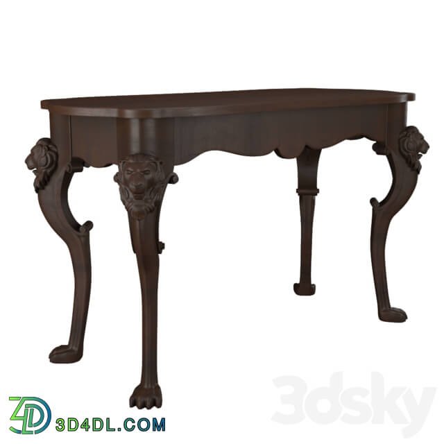 Console - Carved table with lions