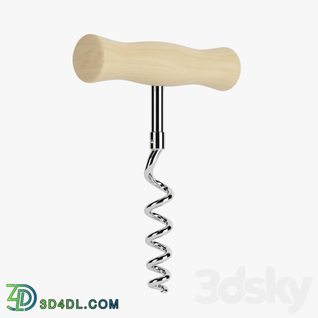 Tableware - Wooden corkscrew
