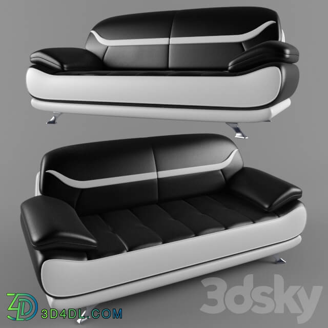 Sofa - Sofa _Bentley Modern Black and White_