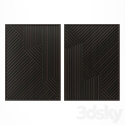 Other decorative objects - Decorative wooden 3D panels 