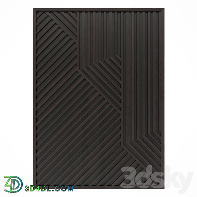 Other decorative objects - Decorative wooden 3D panels