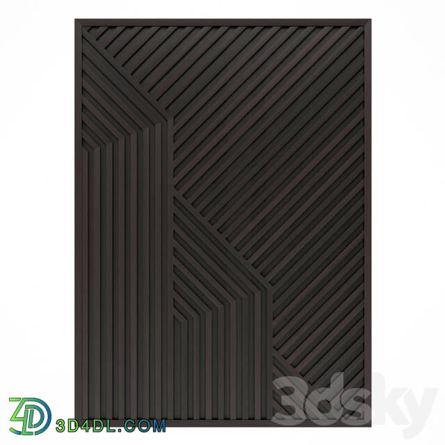 Other decorative objects - Decorative wooden 3D panels