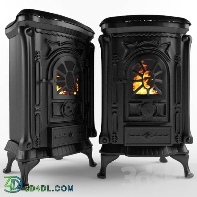 Fireplace - Cast-iron stove of ingrid