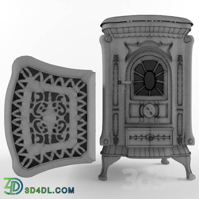 Fireplace - Cast-iron stove of ingrid