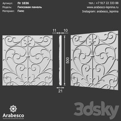 Decorative plaster - Panel 1036 OM 