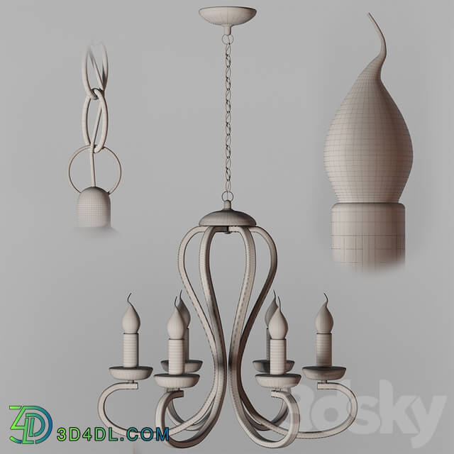 Chandelier - Modern chandelier with led candles