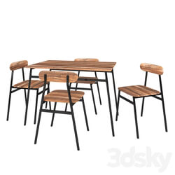 Table _ Chair - Dining modern set 01 