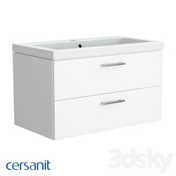 Bathroom furniture - Hanging washbasin cabinet_ Lara for Сomo 80 