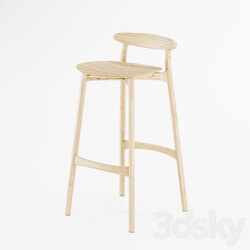 Chair - Wood bar stool 