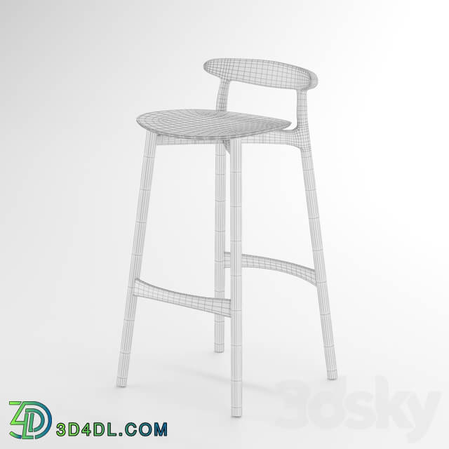 Chair - Wood bar stool