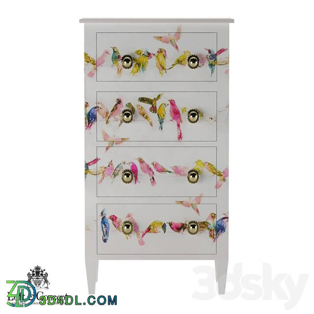 Sideboard _ Chest of drawer - Chest of drawers parrots _Loft concept_