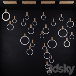 Chandelier - Circular Lamps Set 