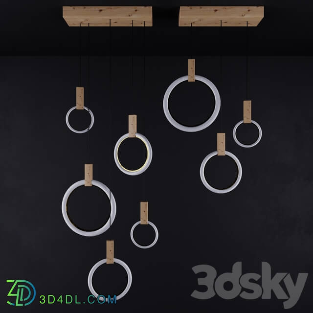 Chandelier - Circular Lamps Set