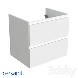 Bathroom furniture - Wall-hung washbasin cabinet_ Moduo 60_ white 