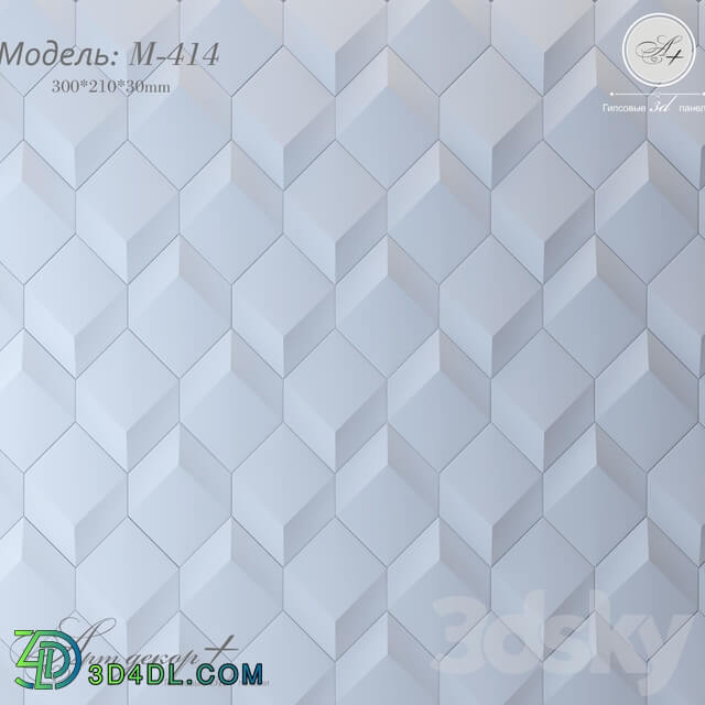 3D panel - Plaster model from Artdekor M-414