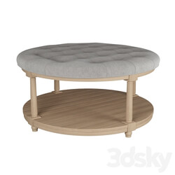 Other soft seating - Pottery Barn Berlin Round Ottoman 