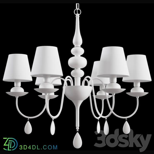 Chandelier - Chandelier FREYA Eliza FR5756-PL-06-W